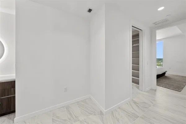 a view of a city with tall buildings