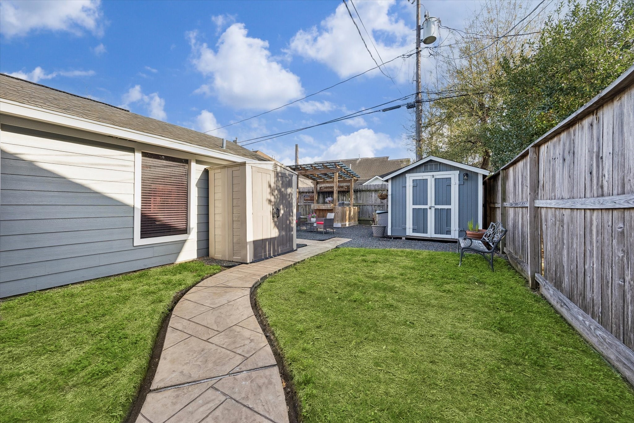 1423 Richelieu Lane Houston, TX 77018 - Photo 33 of 46 a view of a porch with a backyard