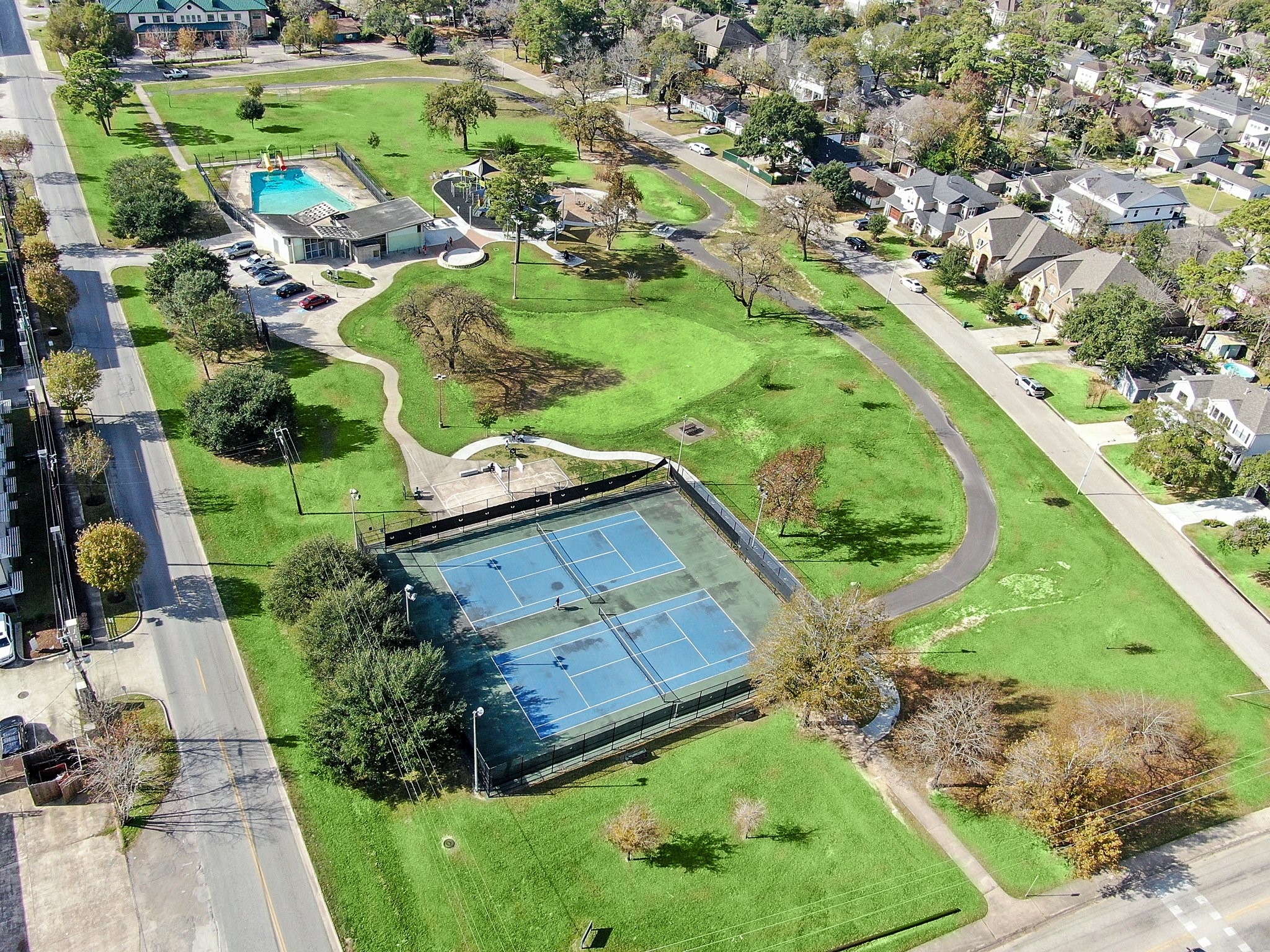 1423 Richelieu Lane Houston, TX 77018 - Photo 46 of 46 an aerial view of a garden