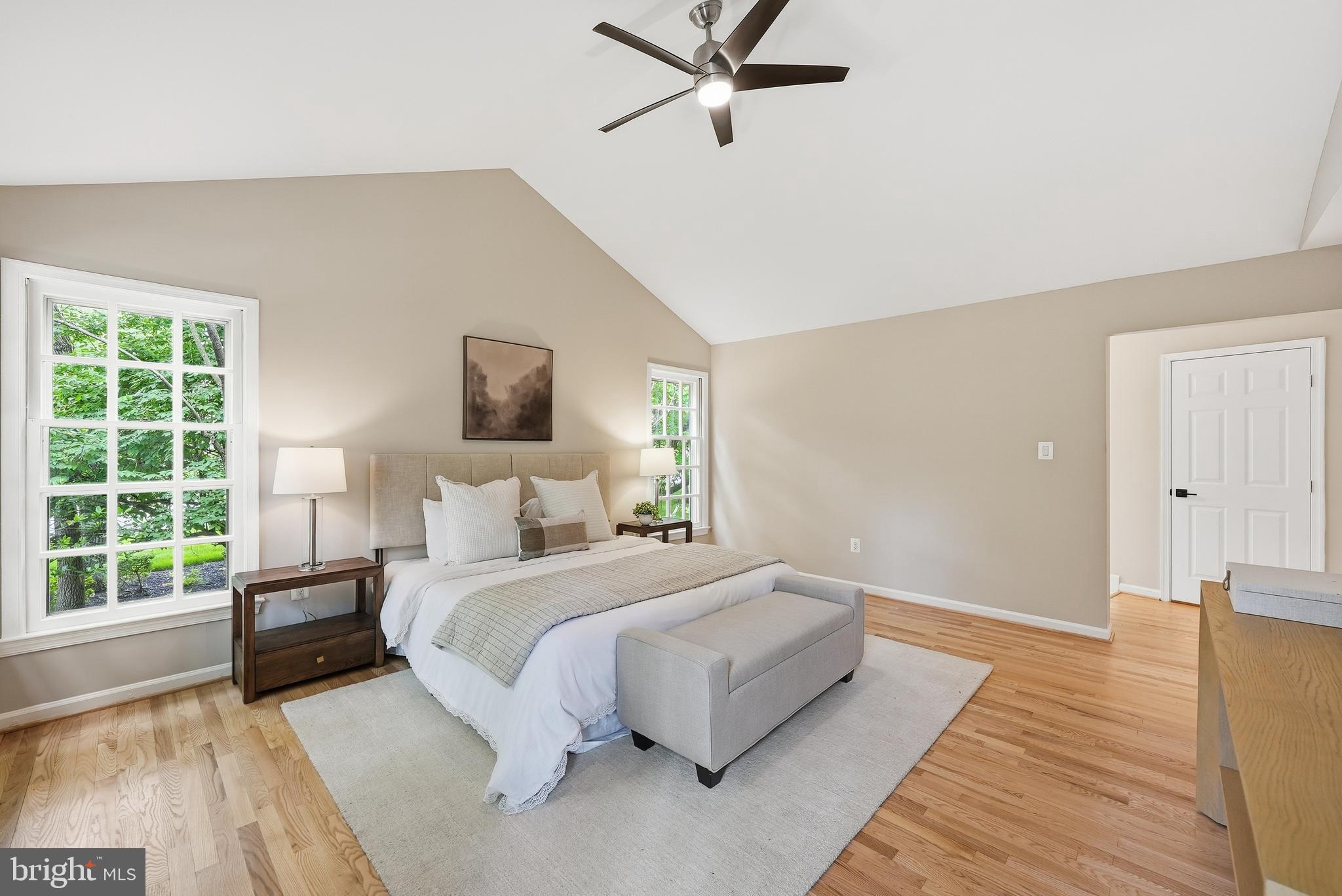1291 Lamplighter Way Reston, VA 20194 - Photo 37 of 60 a bedroom with a large bed and a window