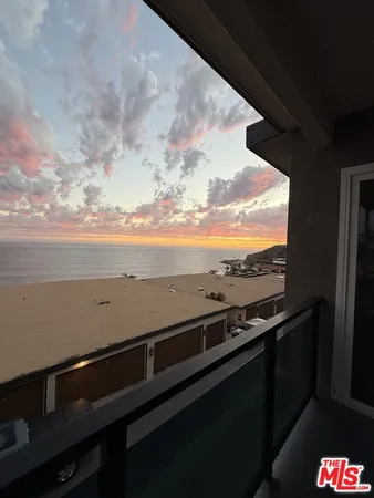a view of city from balcony