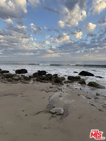 a view of beach and ocean