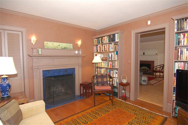 226 Upland Road Cambridge, MA 02140 - Photo 12 of 26 a living room with furniture and a fireplace