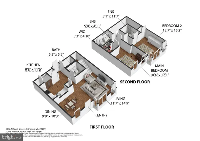 $4,700 | 1536 North Scott Street, Unit TH10, Arlington, VA 22201