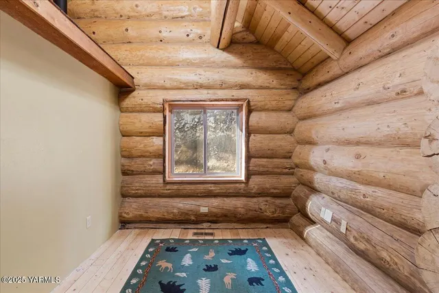 a bathroom with a window