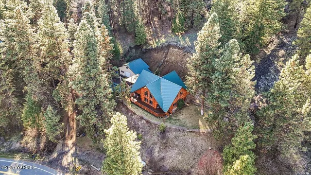 a view of a lake with a mountain
