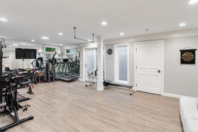 a house view with a sitting space and garden space