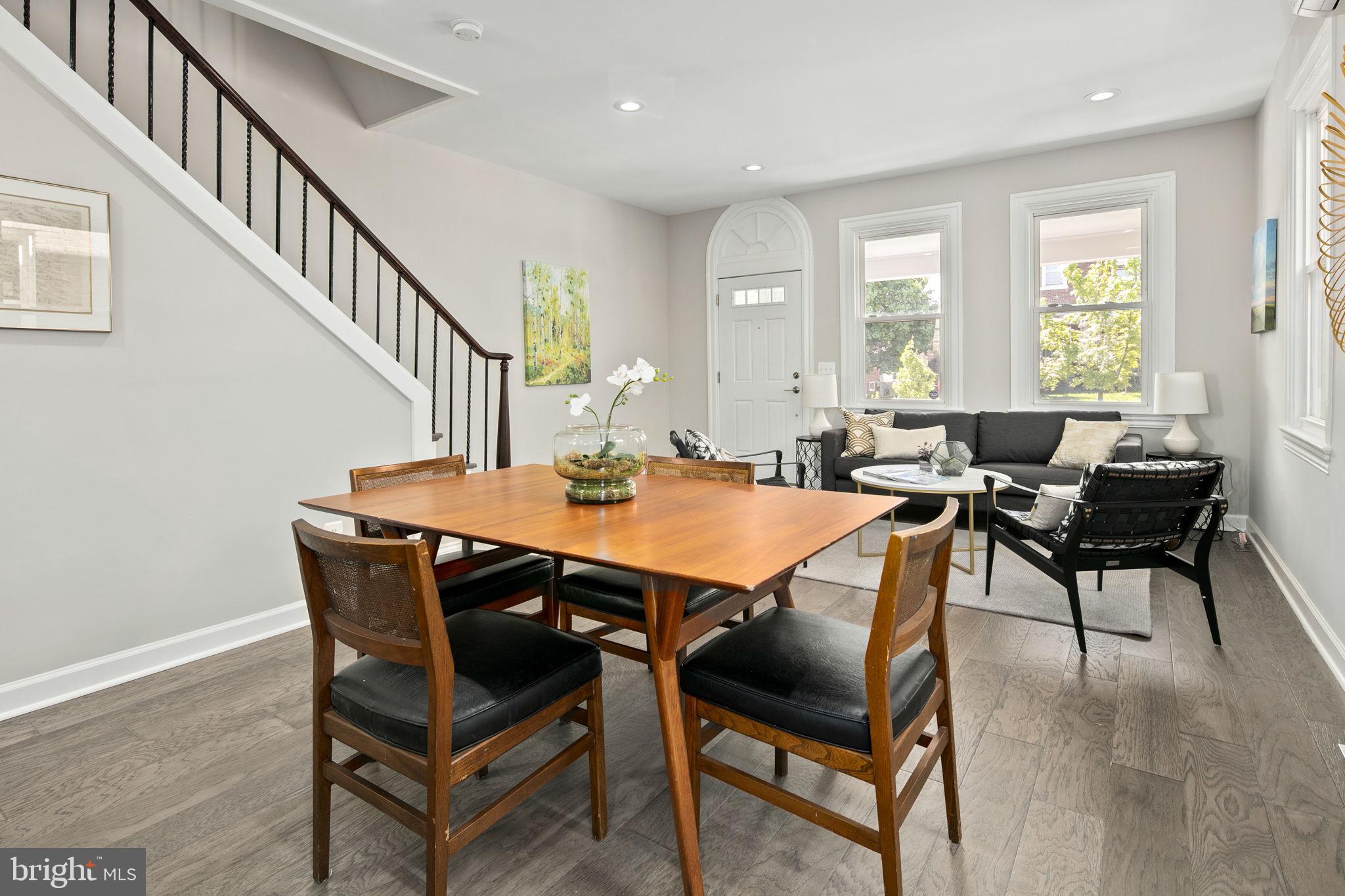 713 Rittenhouse Street Northwest Washington, DC 20011 - Photo 18 of 35 a view of a dining room with furniture and a window