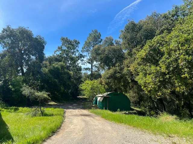 a view of a golf course with a yard