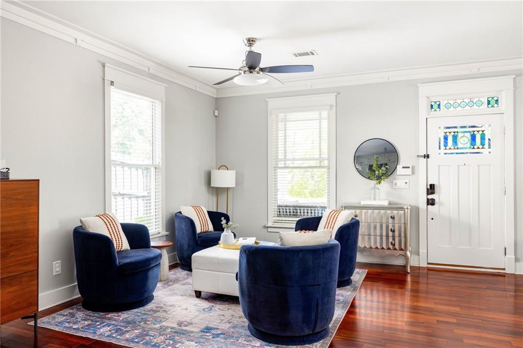 266 Atlanta Avenue Southeast Atlanta, GA 30315 - Photo 19 of 70 a living room with furniture and a large window