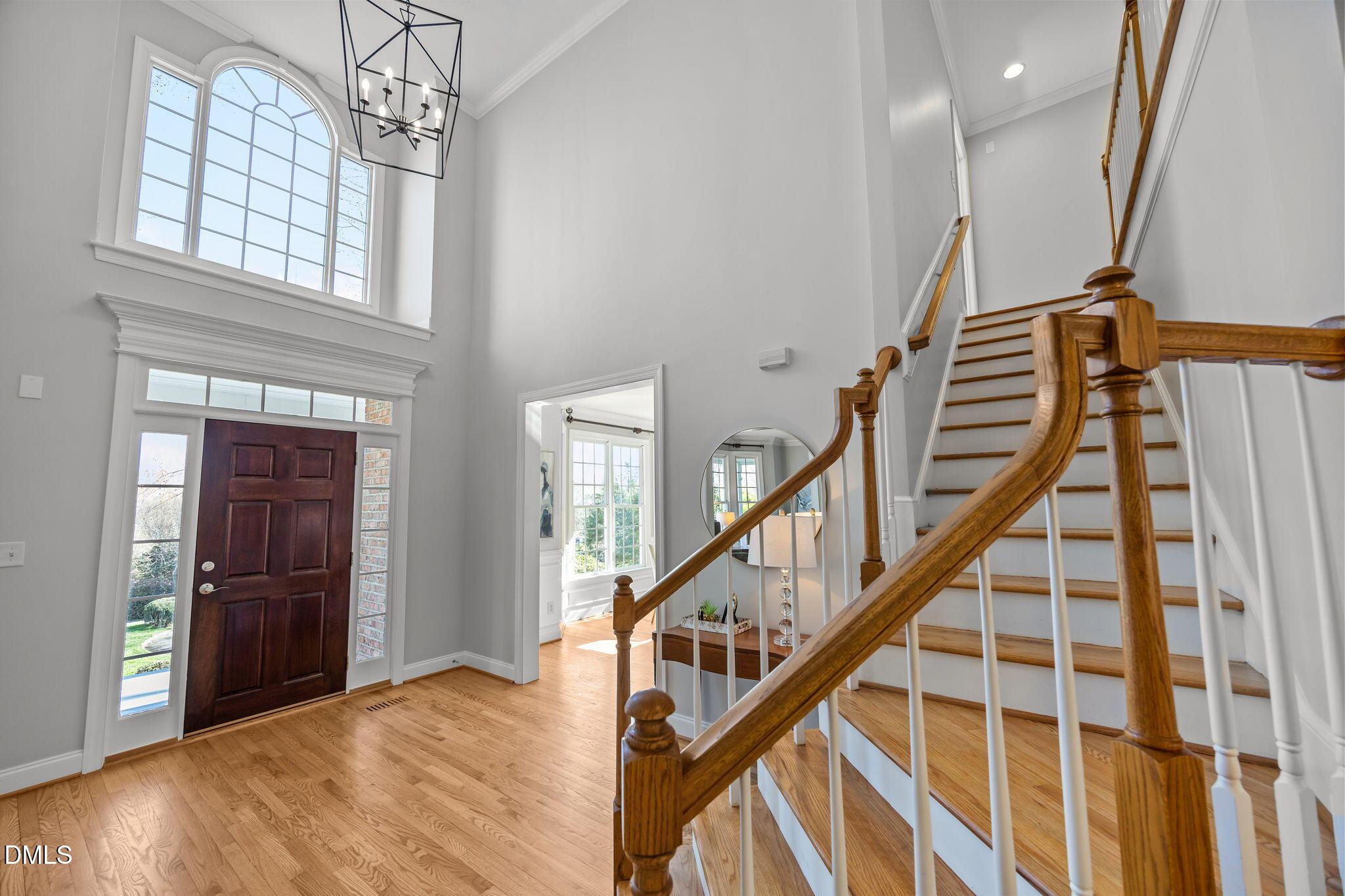 111 Lake Ridge Place Chapel Hill, NC 27516 - Photo 26 of 84 a view of an entryway with wooden floor and stairs