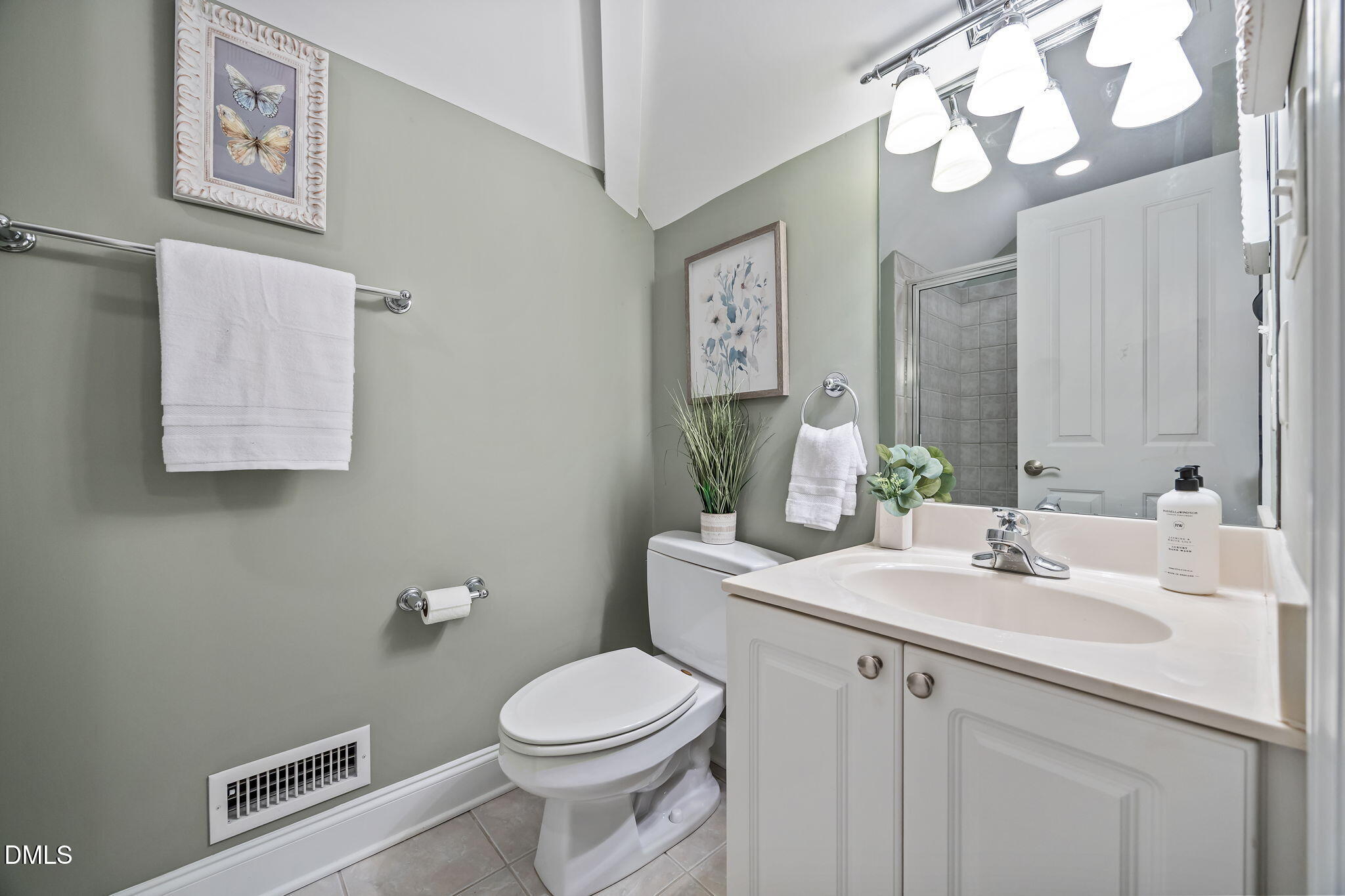 111 Lake Ridge Place Chapel Hill, NC 27516 - Photo 71 of 84 a bathroom with a sink vanity mirror and toilet