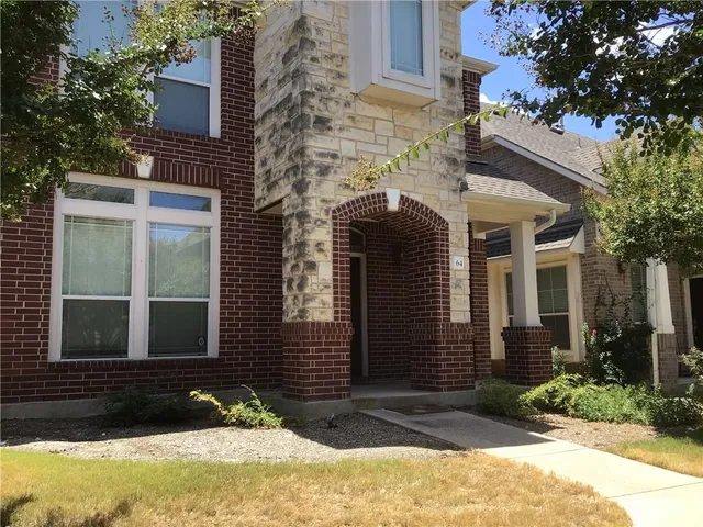 a front view of a house