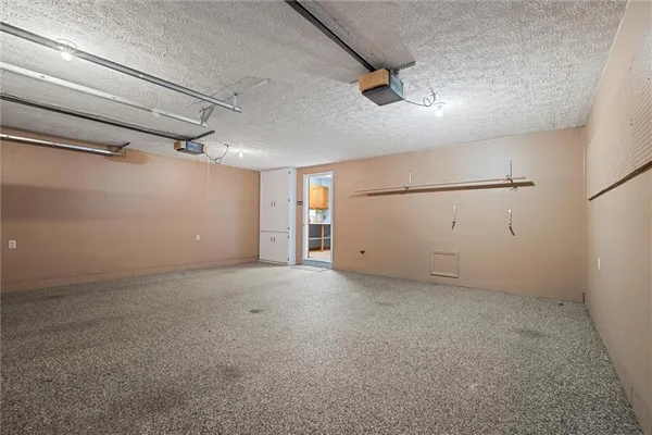 a view of a room with an empty space