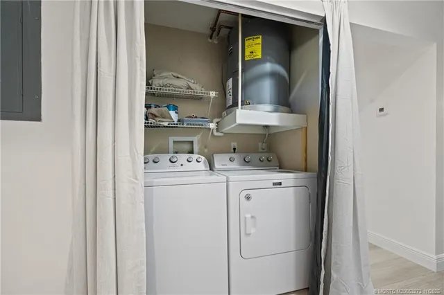 a view of washer and dryer