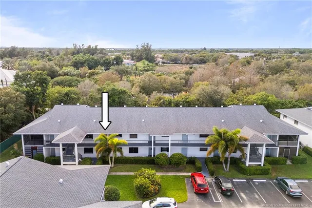 an aerial view of multiple houses