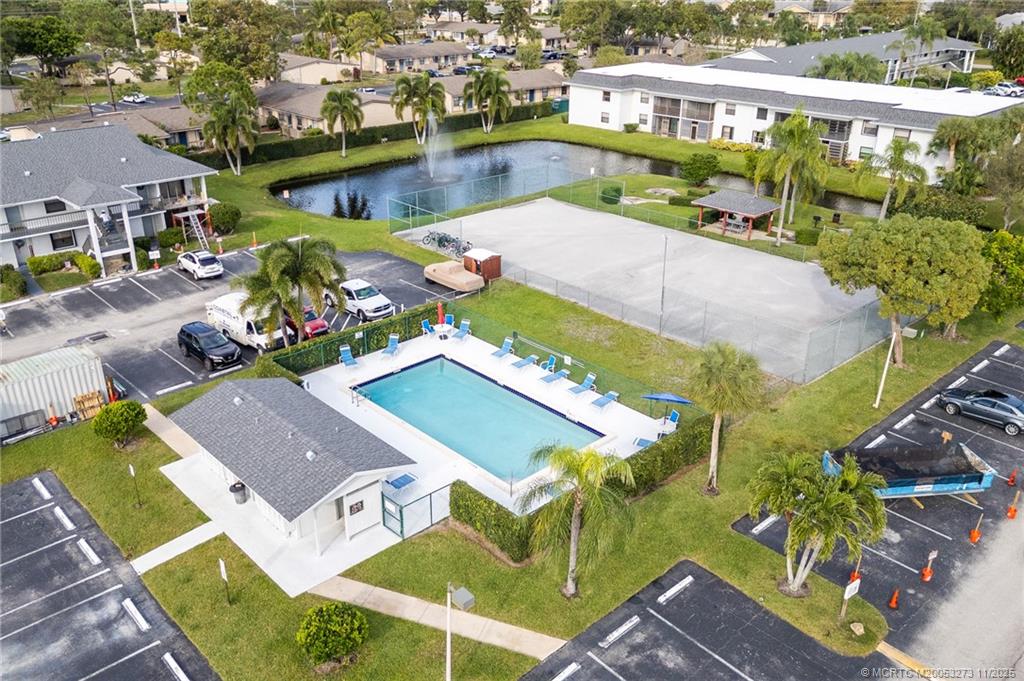 1210 Southeast Parkview Place, Unit 9 Stuart, FL 34994 - Photo 33 of 36 an aerial view of a house with a ocean view