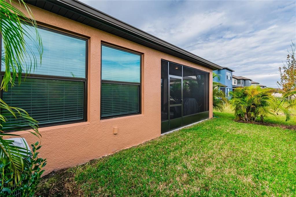 4738 Tramanto Lane Wesley Chapel, FL 33543 - Photo 42 of 45 a backyard of a house with plants and garden