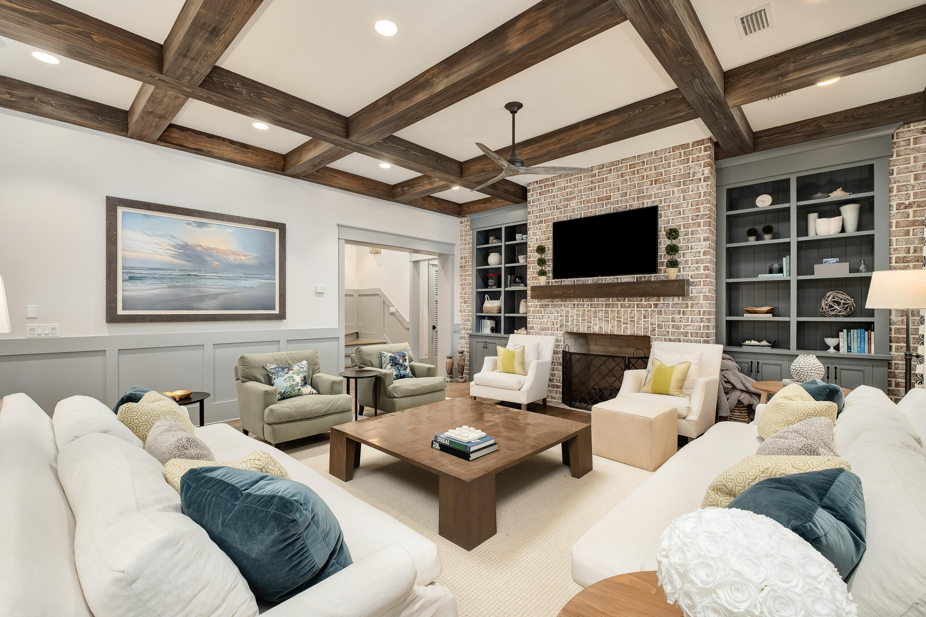 179 Brenda Ln Inlet Beach Inlet Beach, FL 32461 - Photo 15 of 63 a living room with furniture or fireplace and a flat screen tv