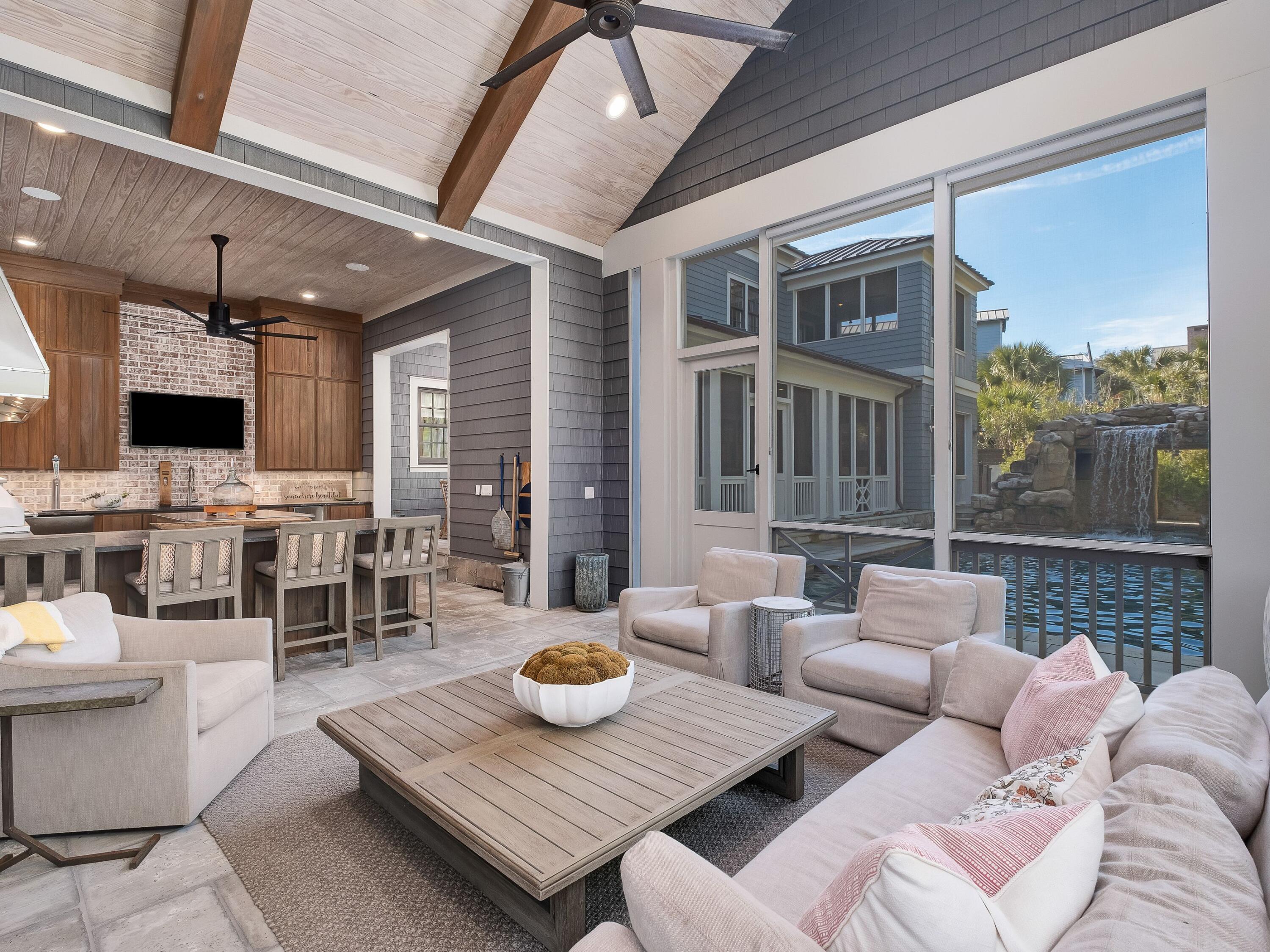 179 Brenda Ln Inlet Beach Inlet Beach, FL 32461 - Photo 21 of 63 a living room with furniture and a flat screen tv