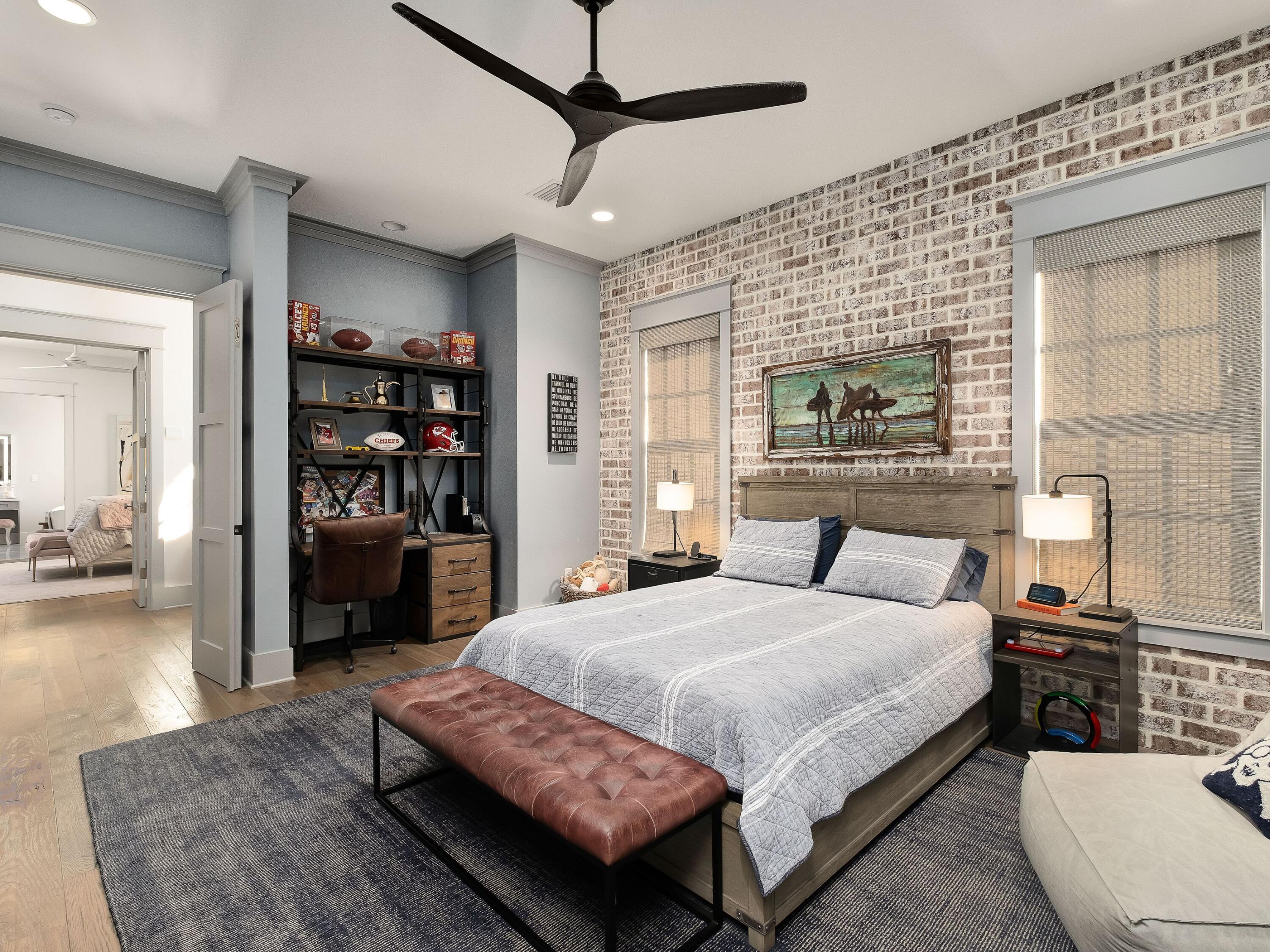 179 Brenda Ln Inlet Beach Inlet Beach, FL 32461 - Photo 46 of 63 a bedroom with a bed window and a couch