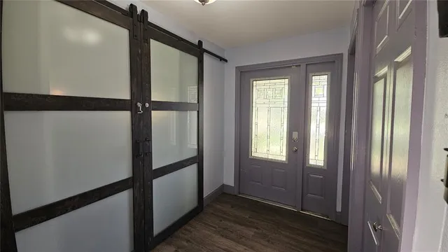 a view of front door