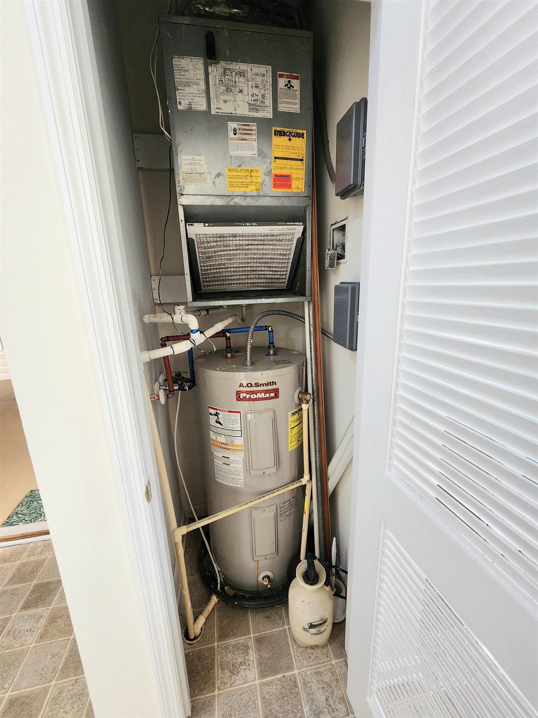 2080 Cross Gate Boulevard, Unit 105 Myrtle Beach, SC 29575 - Photo 15 of 25 Utilities featuring heating unit and electric water heater