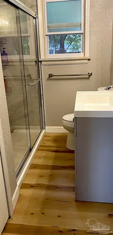 a bathroom with a sink and a vanity