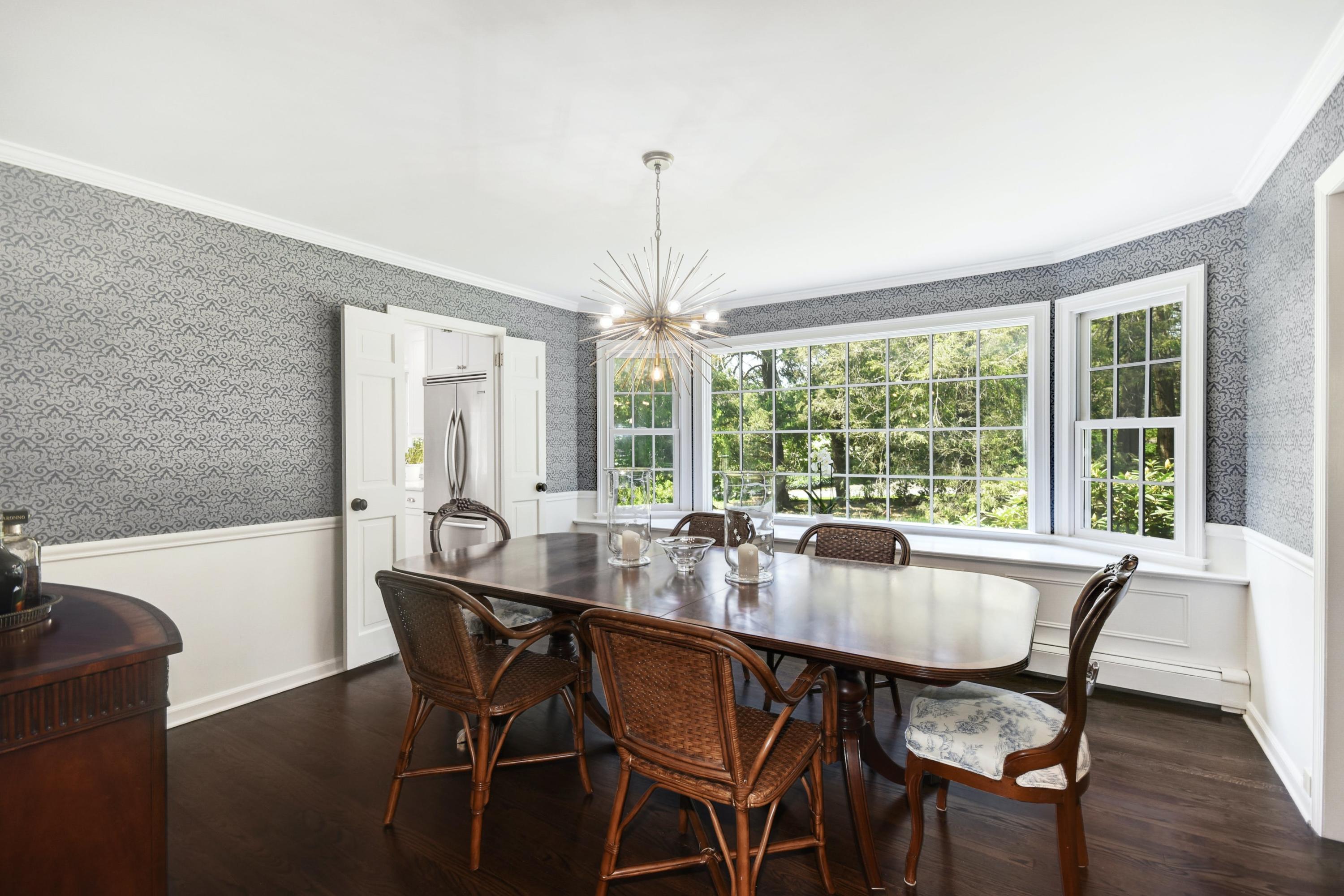 181 Brushy Ridge Road New Canaan, CT 06840 - Photo 6 of 34 a dining room with furniture window and outside view