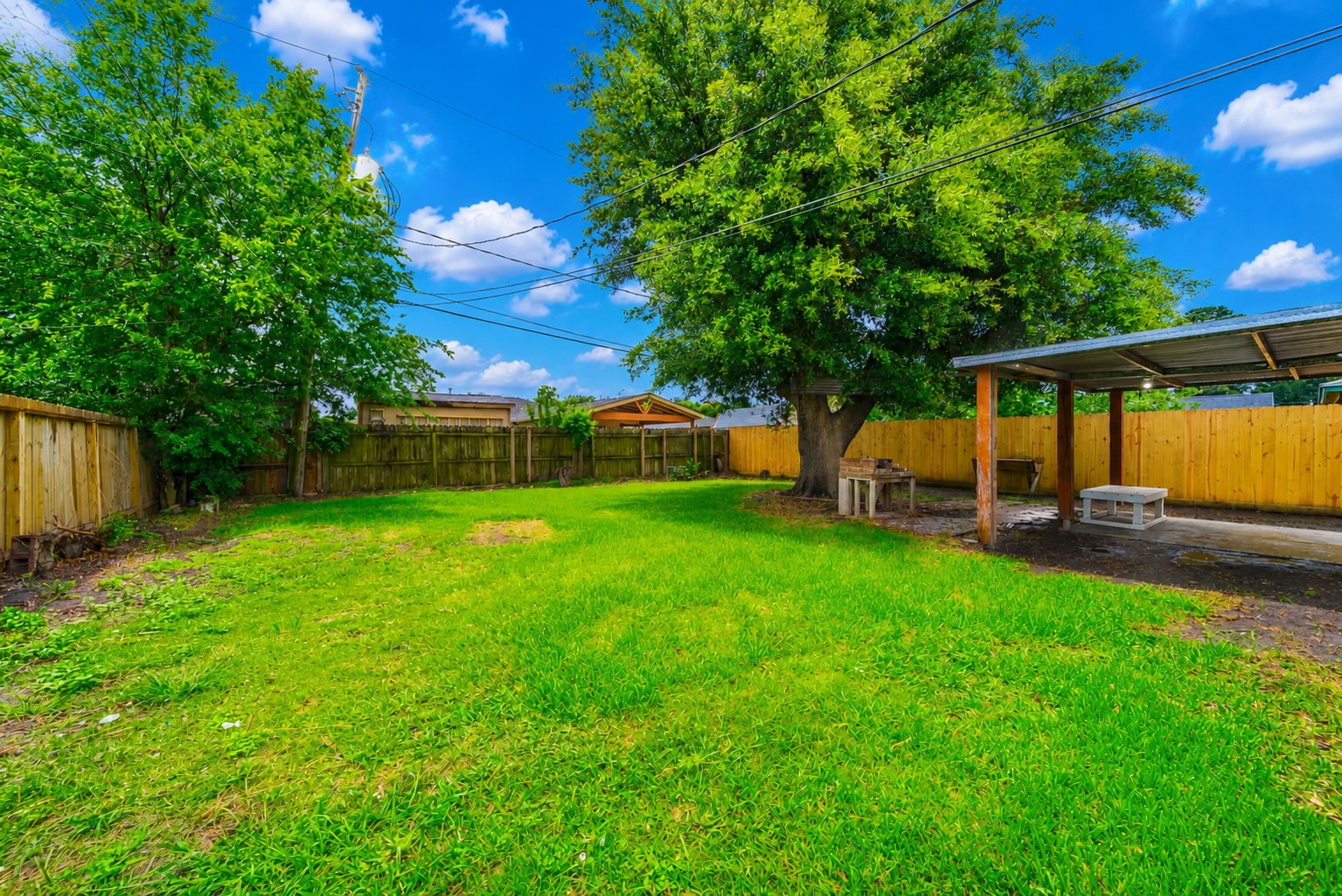 415 Gober Street Houston, TX 77017 - Photo 12 of 12 a view of yard with swimming pool and green space