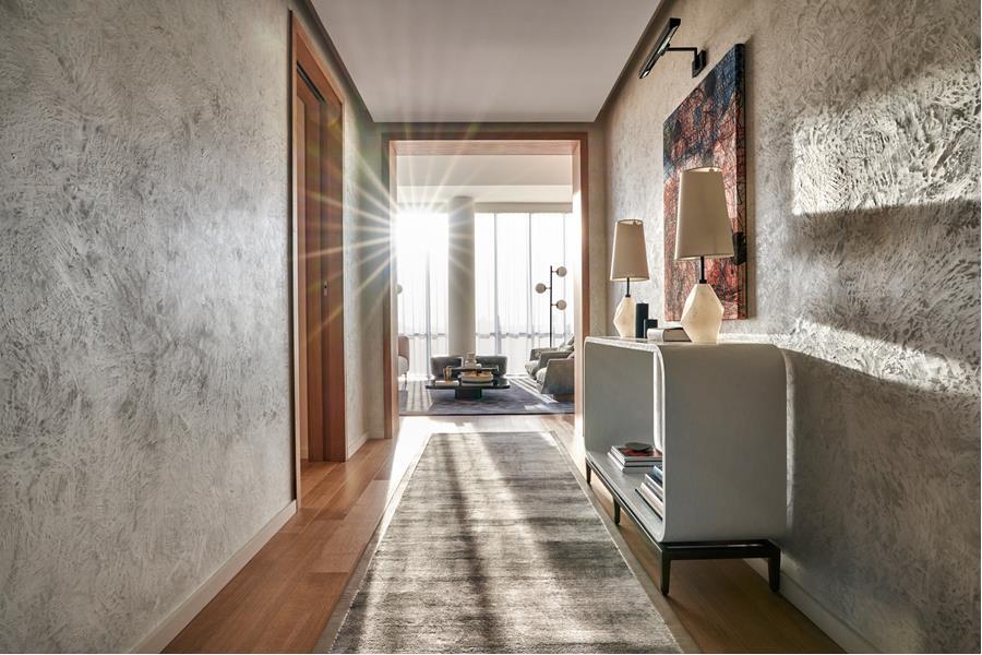 565 Broome Street, Unit N27B Manhattan, NY 10013 - Photo 6 of 22 a living room with furniture and a large window