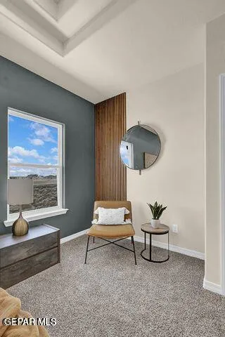 a bedroom with furniture and a window