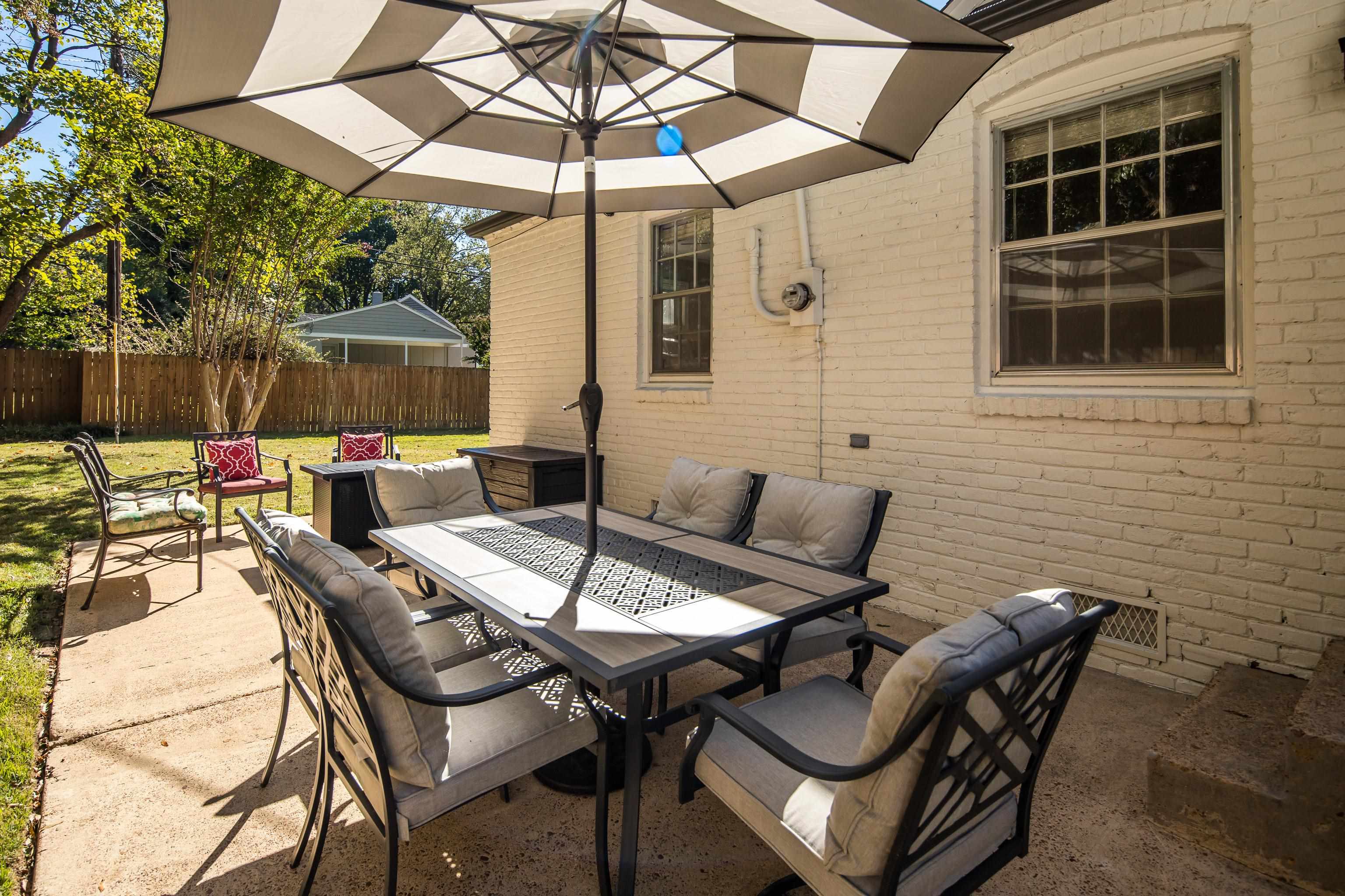 5060 Rich Road Memphis, TN 38117 - Photo 20 of 25 a view of a patio with a table and chairs