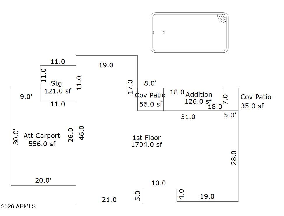 6740 North 15th Street Phoenix, AZ 85014 - Photo 44 of 49 6740 N 15th St Sketch