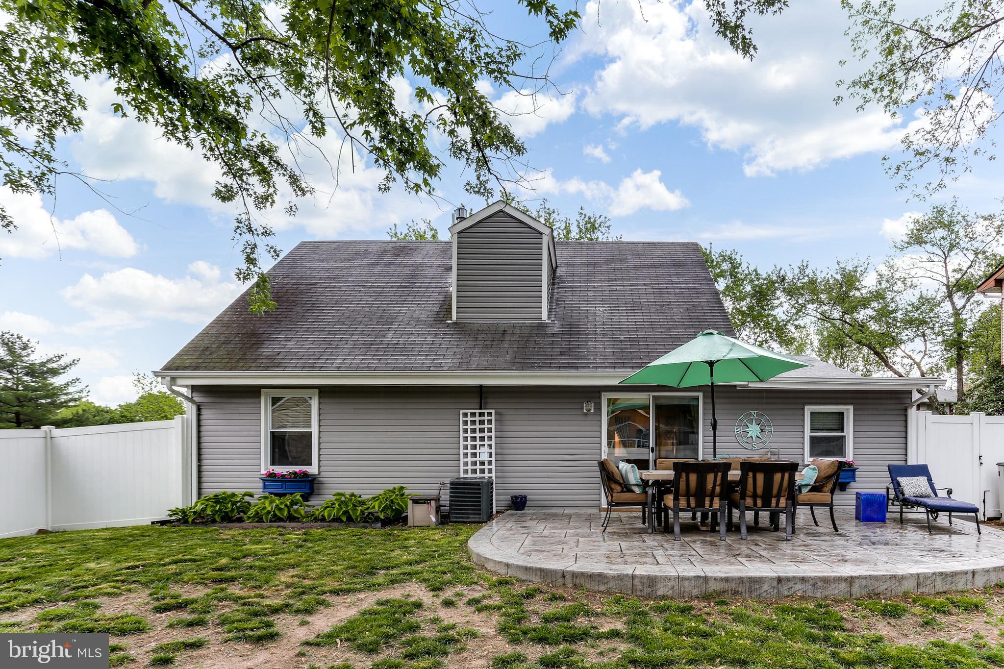 7894 Chalice Road Severn, MD 21144 - Photo 27 of 30 Rear Yard w/ Stamped Patio
