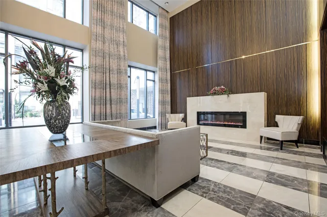 a front view of a building