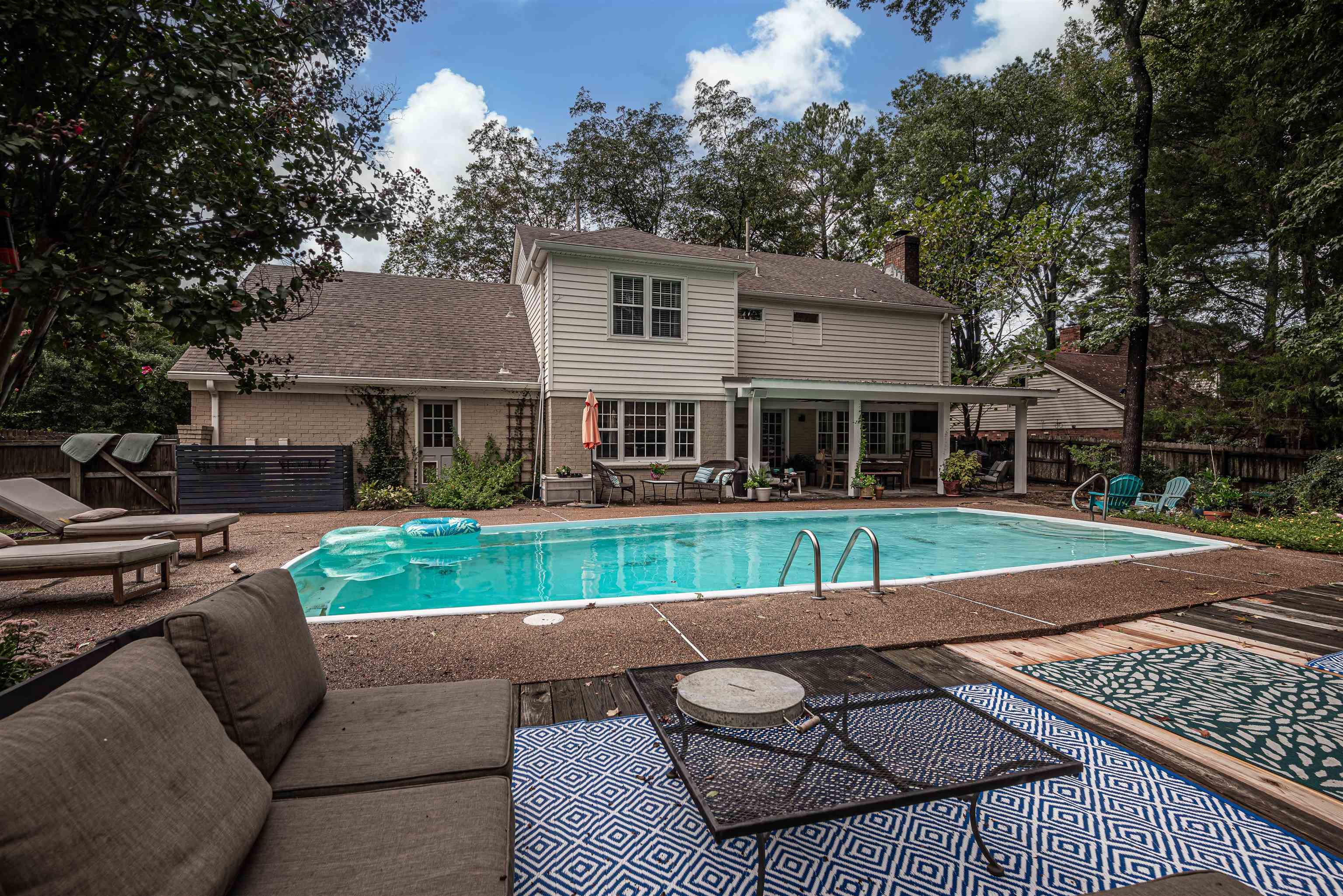 2006 Cordes Road Germantown, TN 38139 - Photo 34 of 36 View of pool with a wooden deck and a patio area