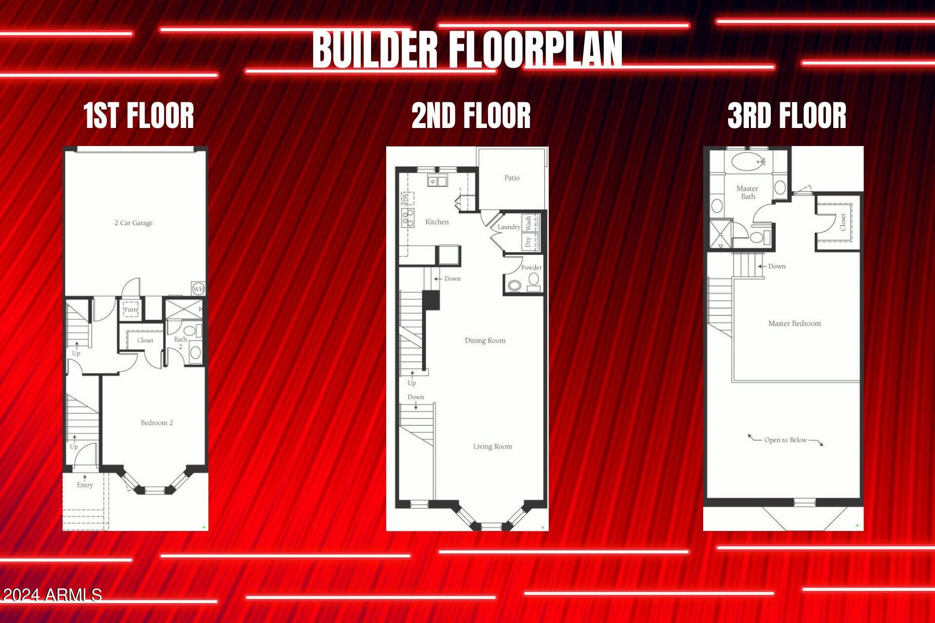 621 South Roosevelt Street Tempe, AZ 85281 - Photo 40 of 40 Builder Floorplan - Brownstone at Hyde P