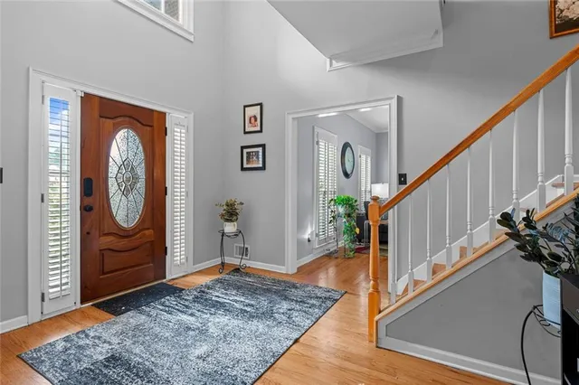 a view of an entryway door