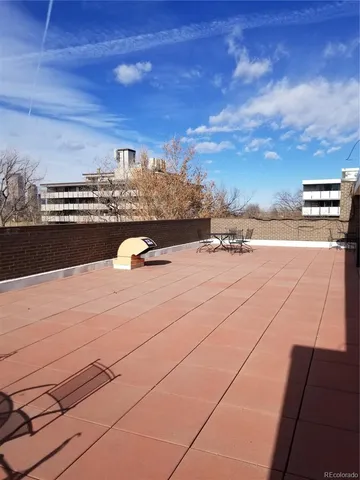 a outdoor view with a sitting space