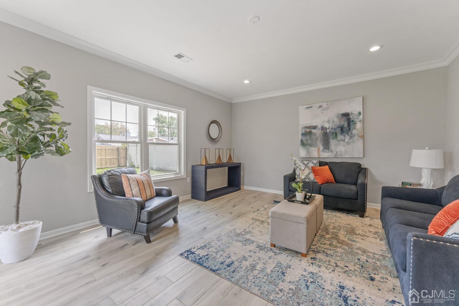 17 Matson Road Edison, NJ 08817 - Photo 4 of 20 a living room with furniture and a potted plant