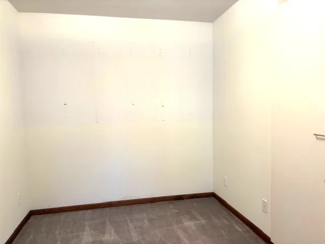 a view of a room with racks