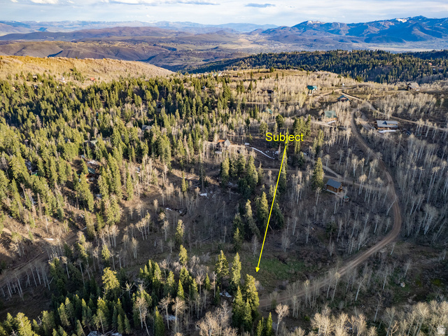 2211 Pine Loop Road, Unit 64 Coalville, UT 84017 - Photo 20 of 20 Aerial view of property's location with mountains and property boundaries highlighted