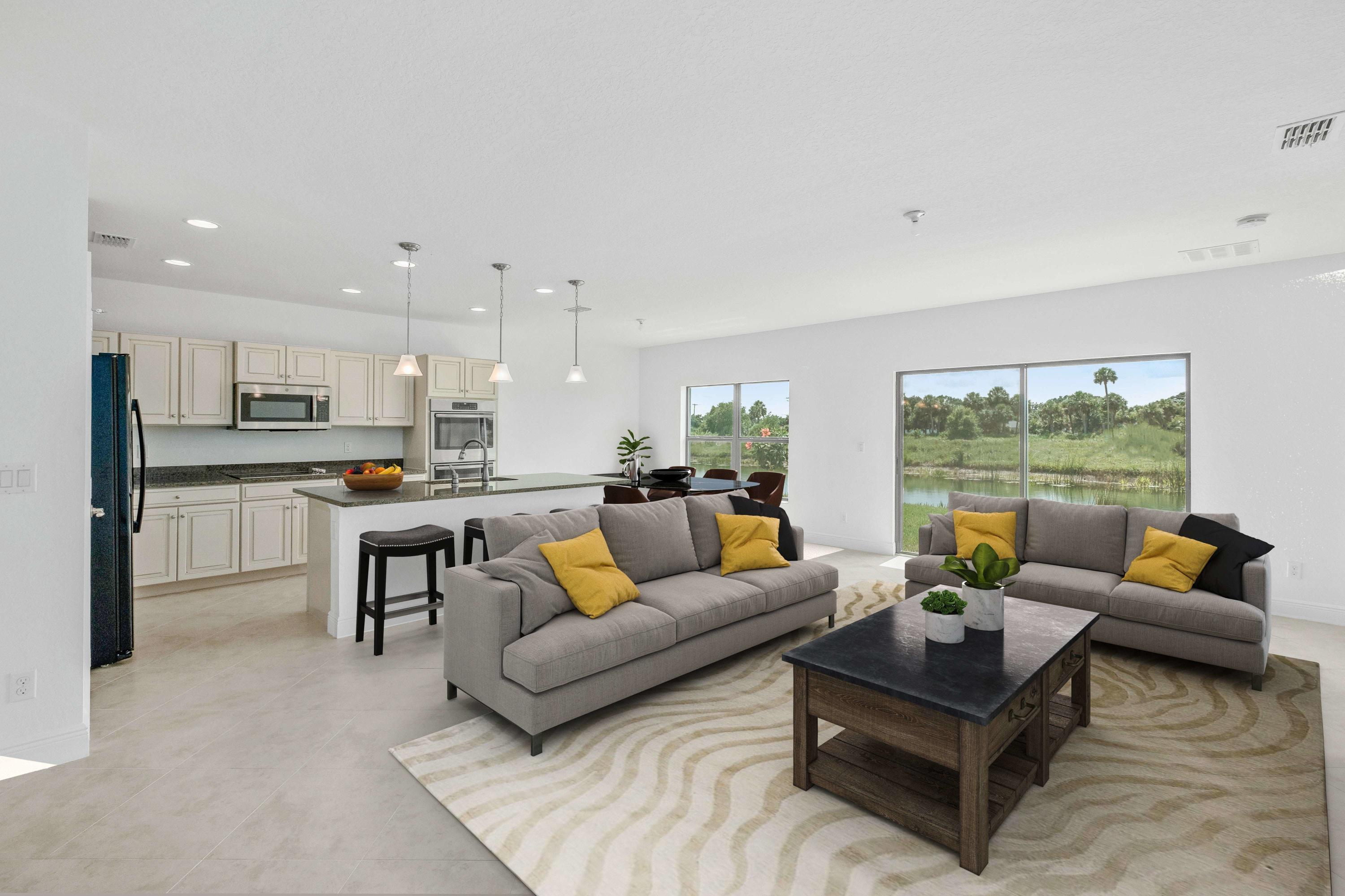 19654 Split Rail Run Loxahatchee, FL 33470 - Photo 3 of 25 Great Room/Kitchen