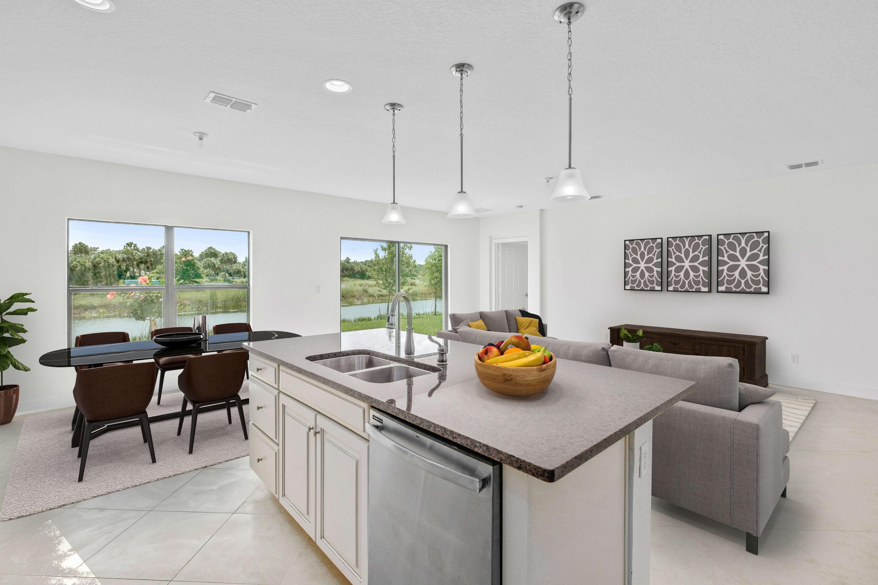 19654 Split Rail Run Loxahatchee, FL 33470 - Photo 7 of 25 Kitchen/Dining/Great Room