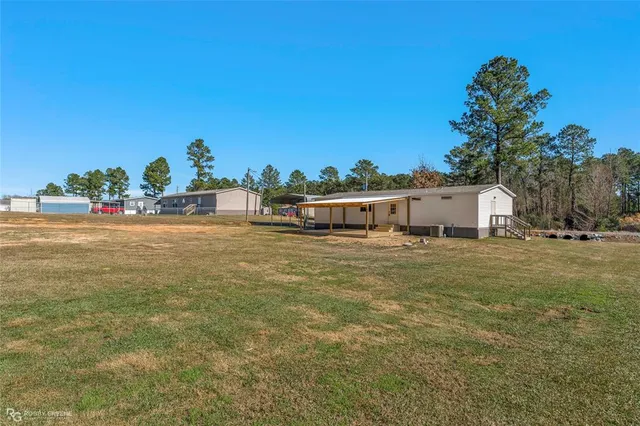 a backyard of a house