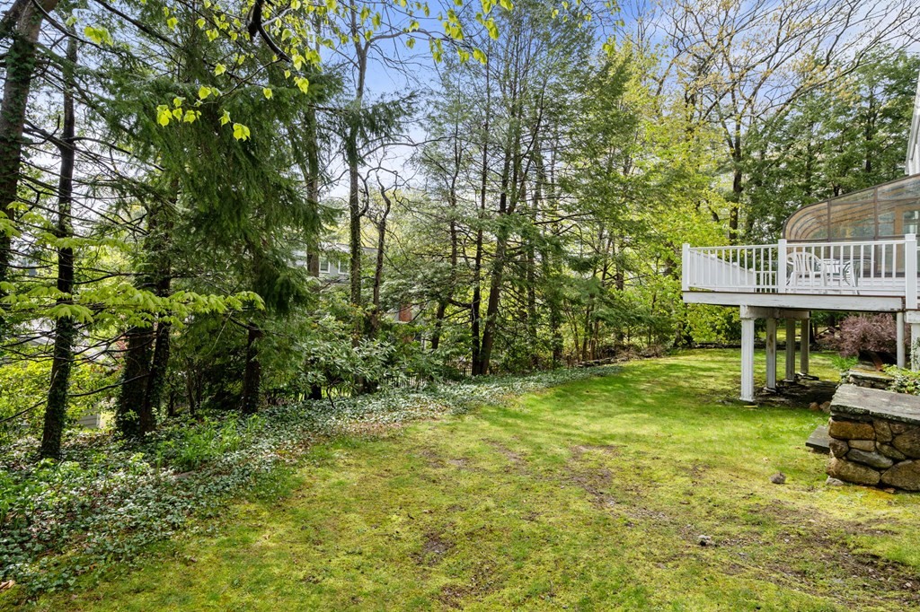 135 Tower Avenue Needham, MA 02494 - Photo 21 of 24 a view of a house with a yard and sitting area