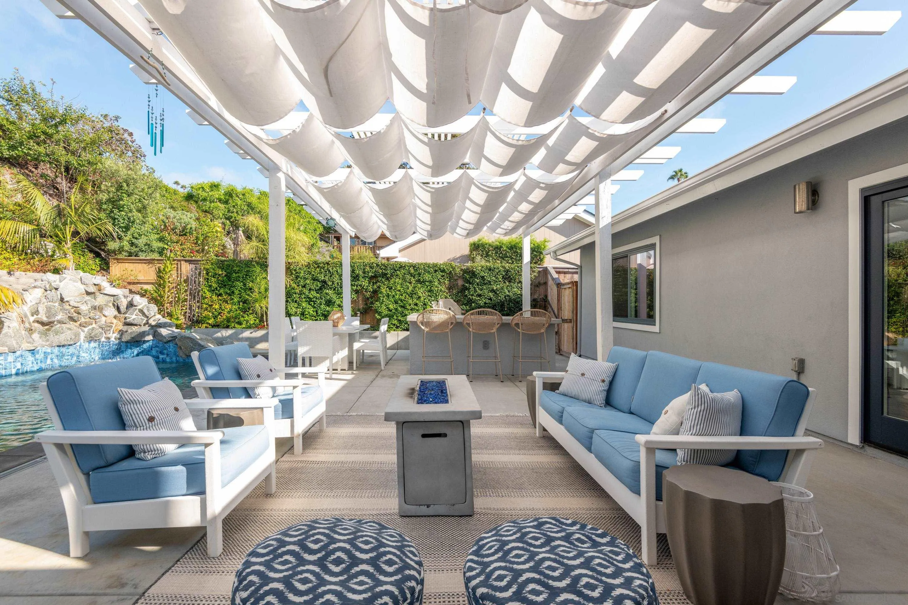 6529 Manana Place La Jolla, CA 92037 - Photo 25 of 36 a patio with patio a couch and chairs