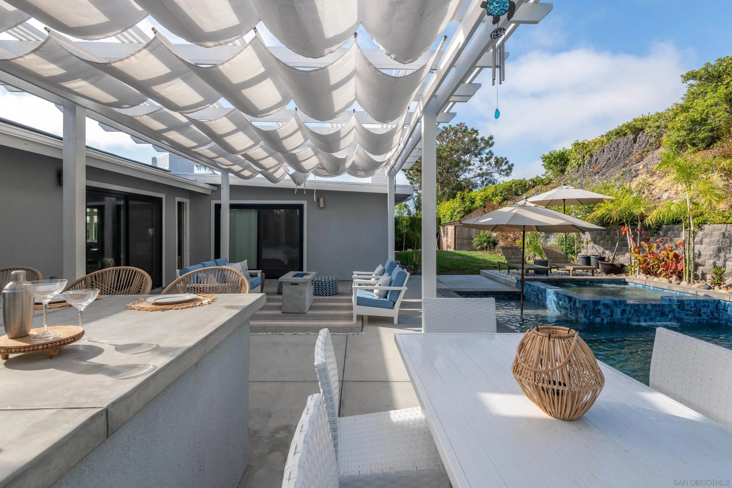 6529 Manana Place La Jolla, CA 92037 - Photo 28 of 36 a outdoor space with swimming pool and furniture