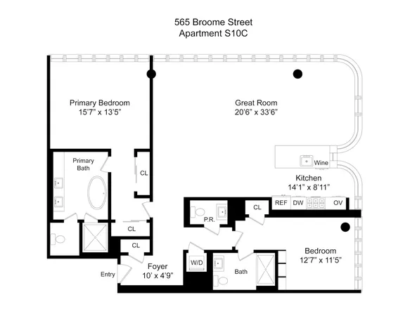 $3,995,000 | 565 Broome Street, Unit S10C | Hudson Square